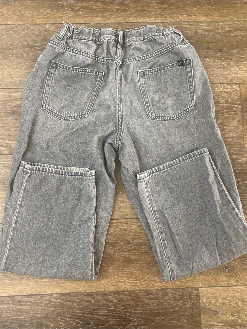 art class Baggy Gray Washed Jeans